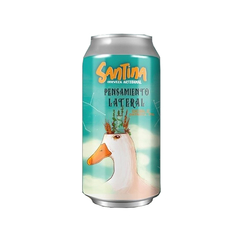 CERVEZA SANTINA PENSAMIENTO LATERAL DOBLE OATMEAL LATA