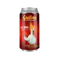 CERVEZA SANTINA SIN RAZON BROWN LATA 473ML