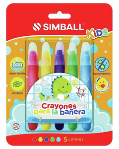 Crayones Para Baño Simall En Blister 5 Colores