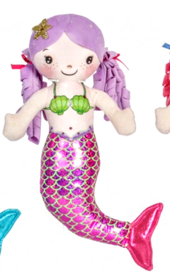 Muñeca Sirena Sirenita 30cm Brillosa - comprar online