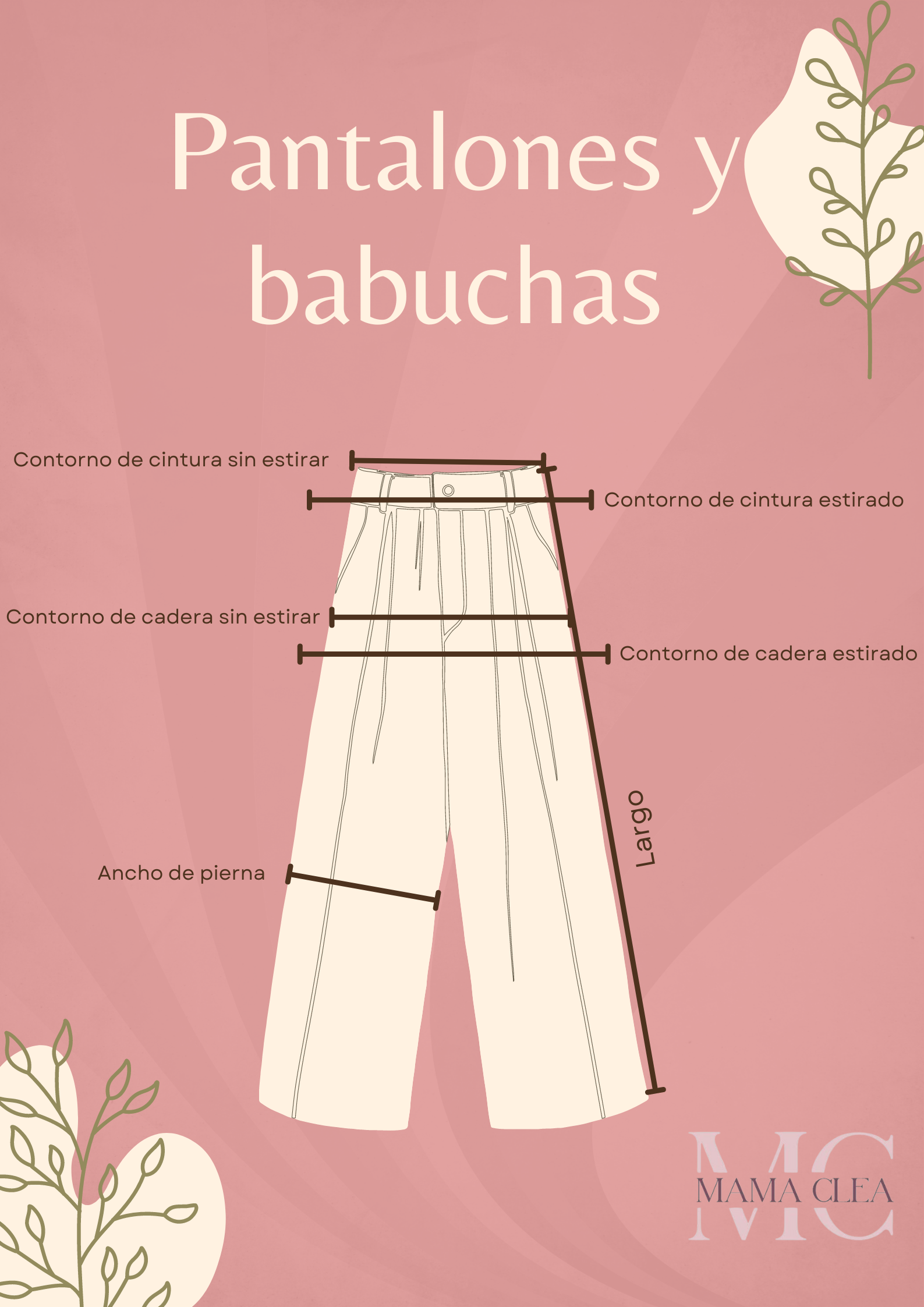 Medidas de Pantalones y Babuchas