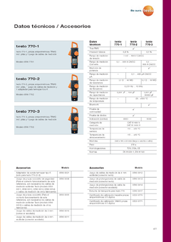 TESTO 770-3 Pinza Amperométrica Digital True Rms Bluetooth - ACCURAXY SAS