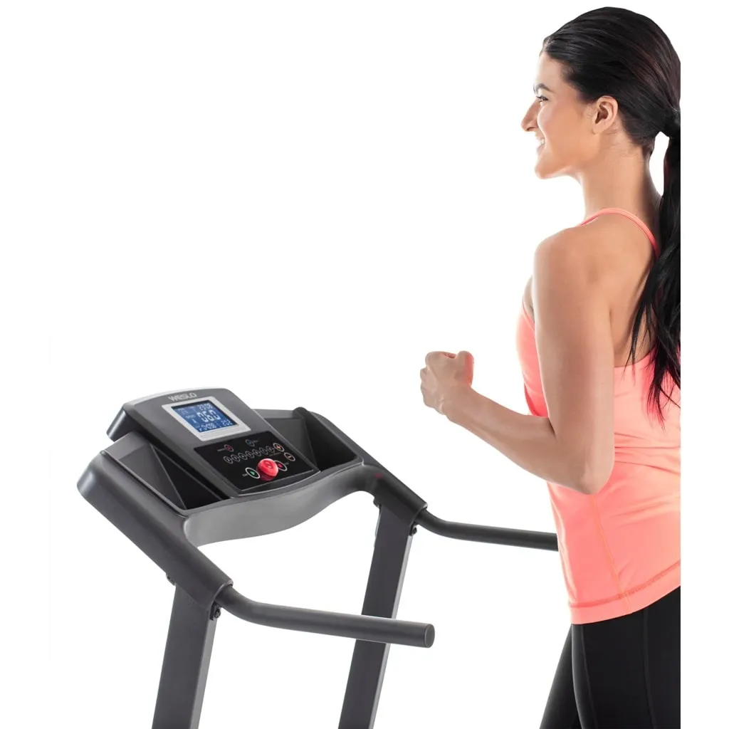 HOMCOM Tapis Roulant Elettrico Pieghevole Salvaspazio Con Display LCD Velocita 0 8 10km H E 12 Programmi Nero 91408906