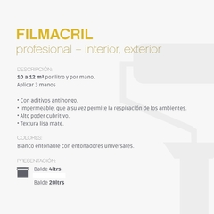 Pintura Látex Filmacril Interior Exterior Profesional en internet