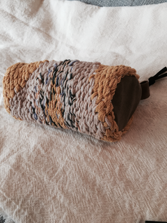 Cartuchera Catu - cilíndrica chica ( mostaza y crudo ) - comprar online