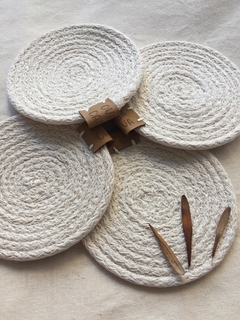 Posavasos Caracol x 4 - redondos - Oveja calva