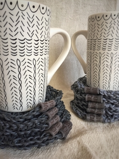 Posavasos Nido x4 - gris oscuro