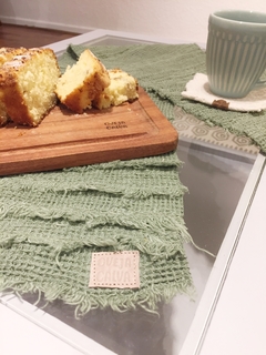Centro de mesa patchwork Naná - grande - verde - comprar online