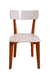 Sillas Hans Respaldo Curvo Blanca/Natural (2 unidades)
