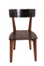 Sillas Hans curvas Cedro/Negro (2 unidades)