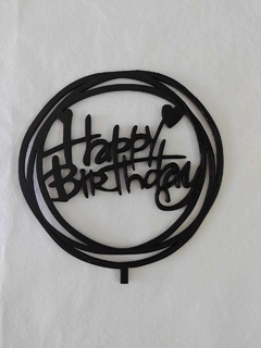 CAKE TOPPER - Happy Birthday