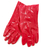 GUANTE DE PVC ROJO CORTO