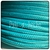 CABLE TEXTIL TURQUESA