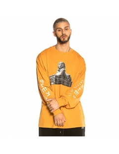 Grimey Call Of Yore Long Sleeve Tee Brown