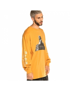 Grimey Call Of Yore Long Sleeve Tee Brown - comprar en línea