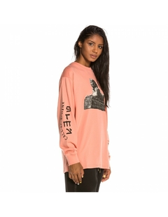 Grimey Call Of Yore Long Sleeve Tee Pink