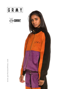 Grimey Nite Marauder Corduroy Track Jacket Brick on internet