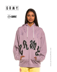 Grimey Yoga Fire Hoodie Violet