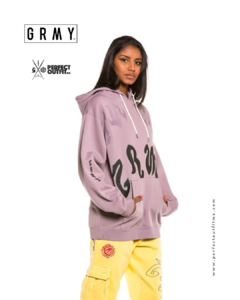 Grimey Yoga Fire Hoodie Violet en internet