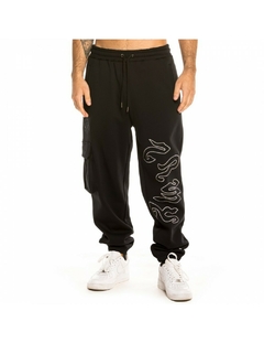 Grimey Yoga Fire Sweatpants Black GRTS189-BLK