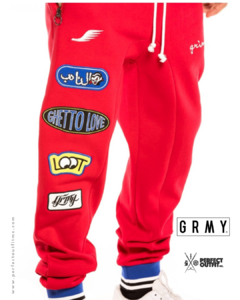 Image of Grimey Arch Rival Sweatpants Red