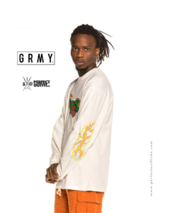Grimey Liveution Long Sleeve Tee White en internet