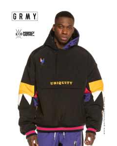 Grimey Ubiquity Pullover Jacket Black on internet