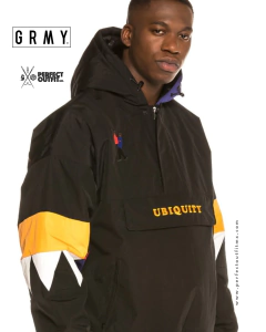 Grimey Ubiquity Pullover Jacket Black - online store
