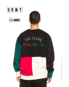 Grimey Yoga Fire Crewneck Black - comprar en línea