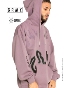 Grimey Yoga Fire Hoodie Violet - buy online