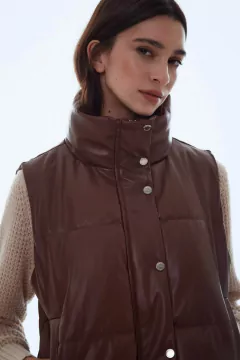 CHALECO VEGAN LEATHER