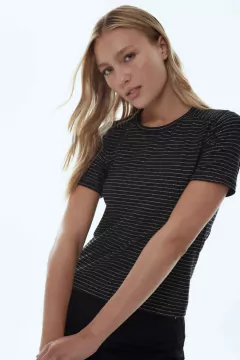 REMERA LUREX STRIPES