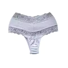 CALCINHA MODELADORA P/M TANGA MICROFIBRA COM RENDA
