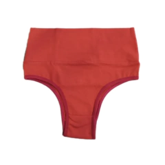 KIT COM 5 CALCINHAS MODELADORAS TANGA EM ALGODÃO CÓS ALTO - Dia & Noite Moda Intima.