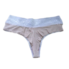 Imagem do Kit Com 5 Calcinhas Fio Duplo com Renda Extra Conforto em Viscolycra
