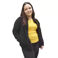 CASACO TEDDY CARNEIRINHO PRETO na internet