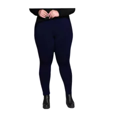 Calça Legging Peluciada Lisa Plus Size na internet