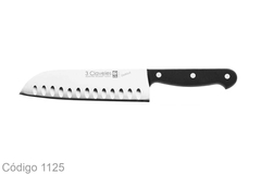 Cuchillo 3 Claveles, UNIBLOCK, Santoku Alveolado 18cm. - comprar online