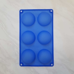 Molde de Silicona SEMIESFERA x6