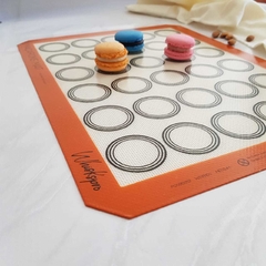 Plancha Silicona Mallada, MACARRONS MAT - 30X40 CM - Le Gourmet - Tienda gastronómica
