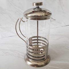 Cafetera con embolo 600 Ml. Acero inoxidable y vidrio - Le Gourmet - Tienda gastronómica