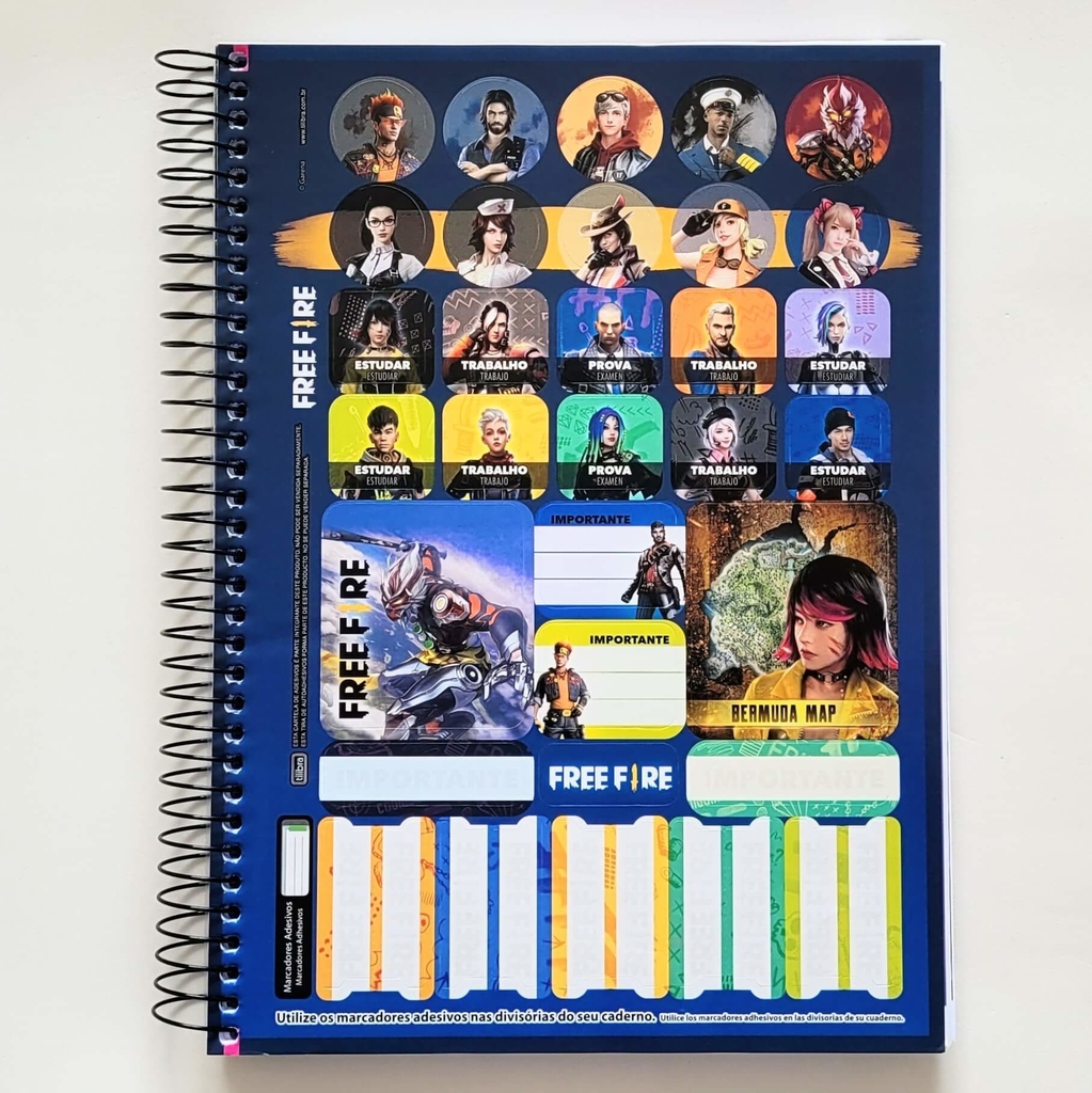 Caderno Universitário (Free Fire)