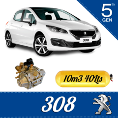 PEUGEOT 308 Equipo instalado GNC 5ta Generacion