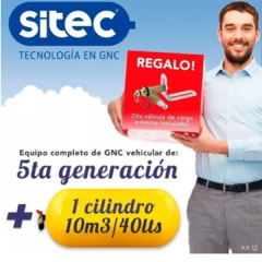 Equipo instalado GNC 5ta Generacion 10 m3 40 Lts en internet