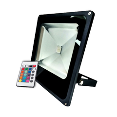 Refletor LED Luminus 50W RGB Multicolorido LM3054