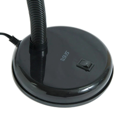 Luminária de Mesa Copa Asus Preta Bivolt - Material Eletrico