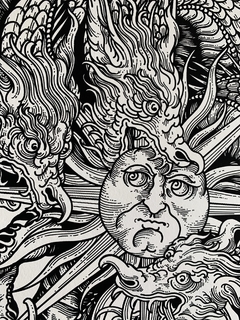 Dragão Devorando o Sol - print fine art - comprar online