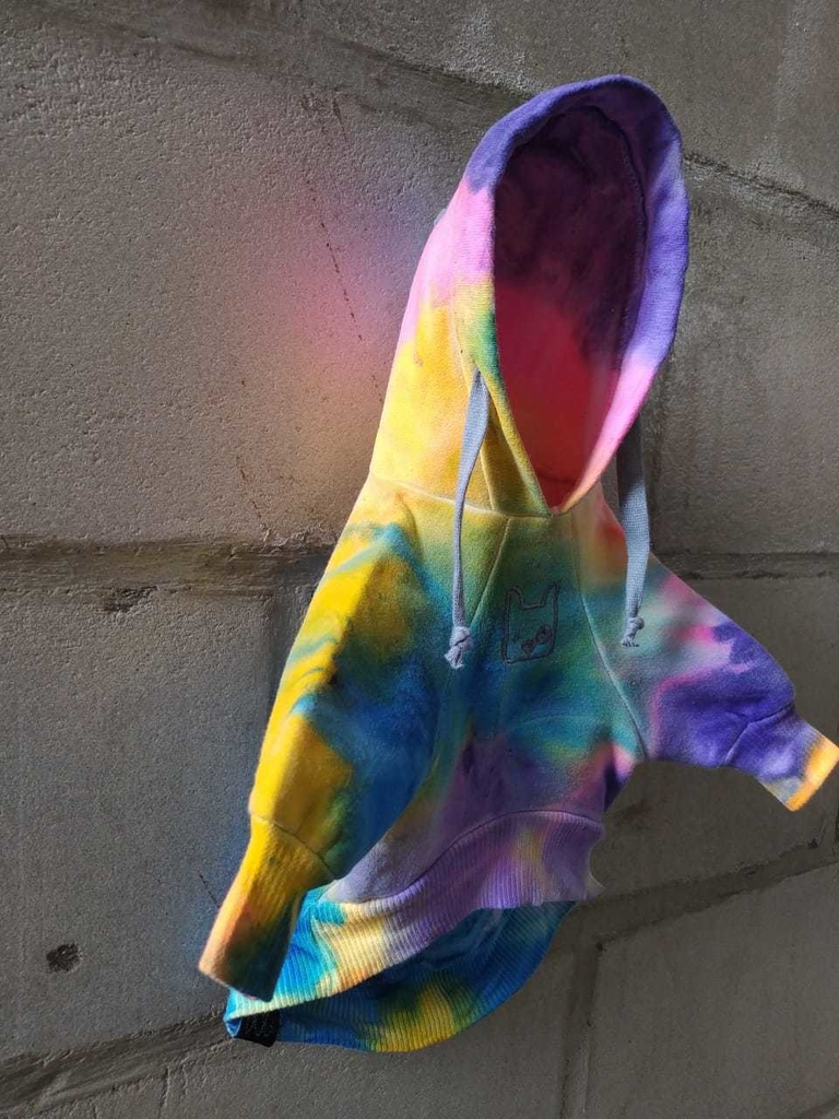 i am gia moletom com capuz tie dye