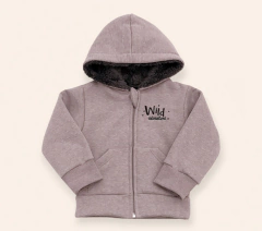 Campera con capucha (gris) - comprar online