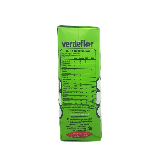 Yerba Mate con Menta x 500g - Verde Flor - Bindi Yerba Mate con Menta x 500g - Verde Flor - Bindi